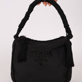 Prada Nylon Beaded Rope Handle Mini Hobo - FashioNica