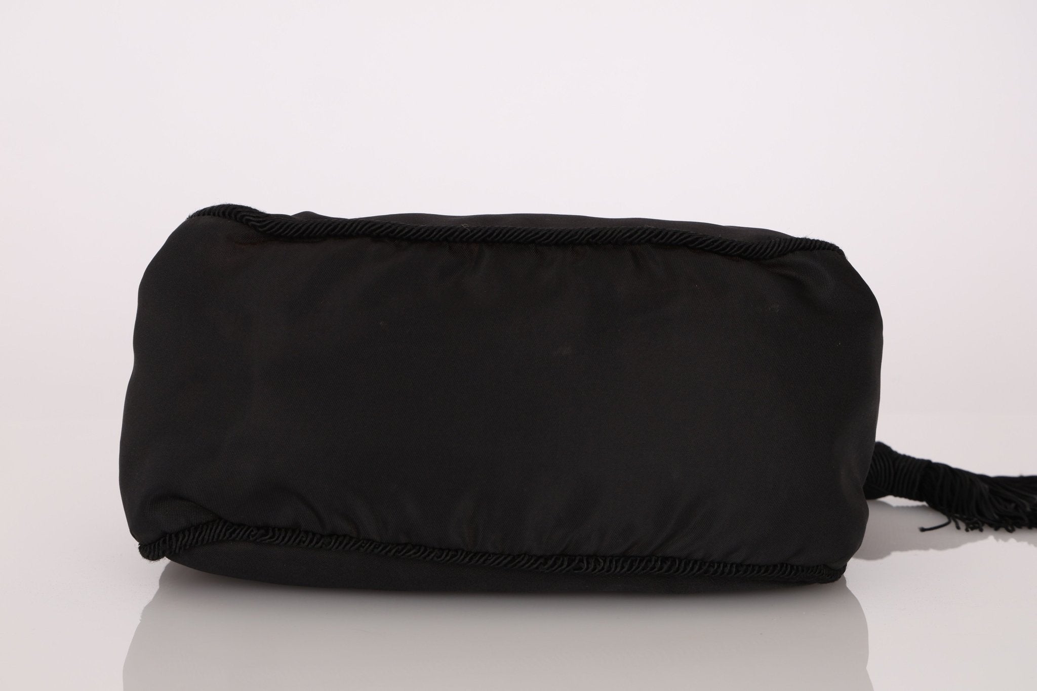 Prada Nylon Beaded Rope Handle Mini Hobo - FashioNica