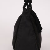 Prada Nylon Beaded Rope Handle Mini Hobo - FashioNica
