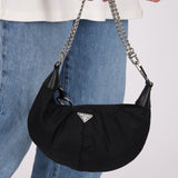 Prada Nylon Black Bracelet Bag - FashioNica