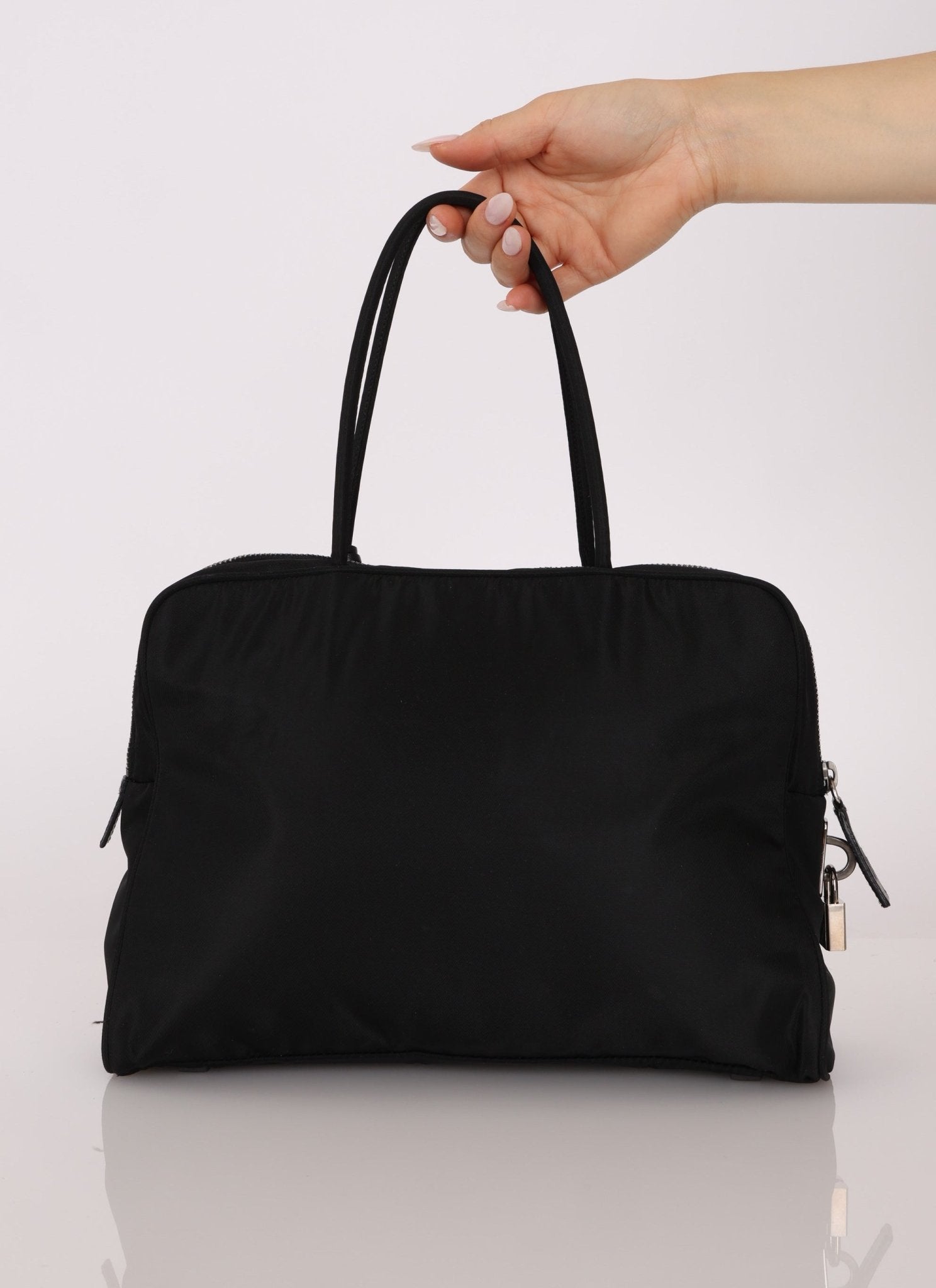 Prada Nylon Bowler Tote - FashioNica