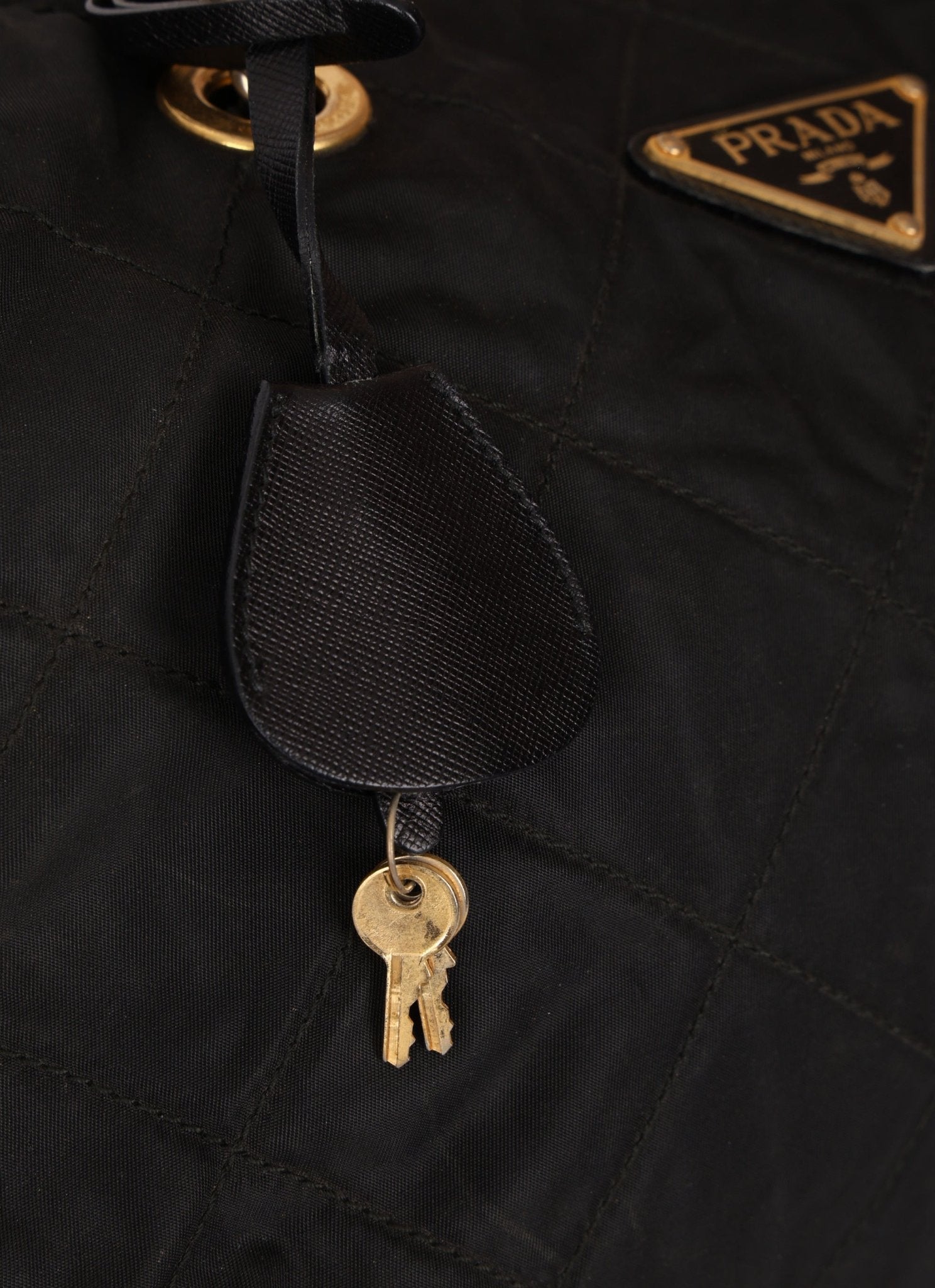 Prada Nylon Chain Weekender Bag - FashioNica