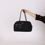 Prada Nylon Double Pocket Shoulder Bag - FashioNica