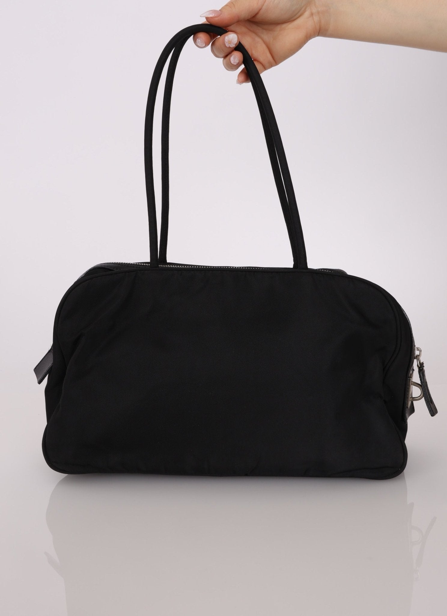 Prada Nylon Double Pocket Shoulder Bag - FashioNica