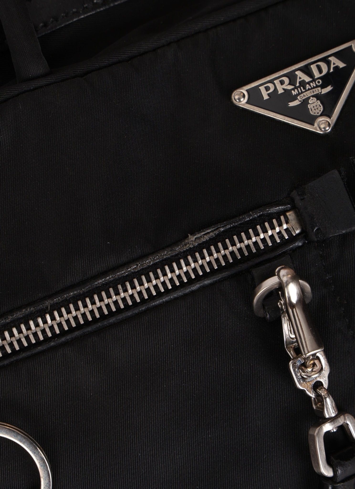 Prada Nylon Double Pocket Shoulder Bag - FashioNica