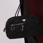 Prada Nylon Double Pocket Shoulder Bag - FashioNica