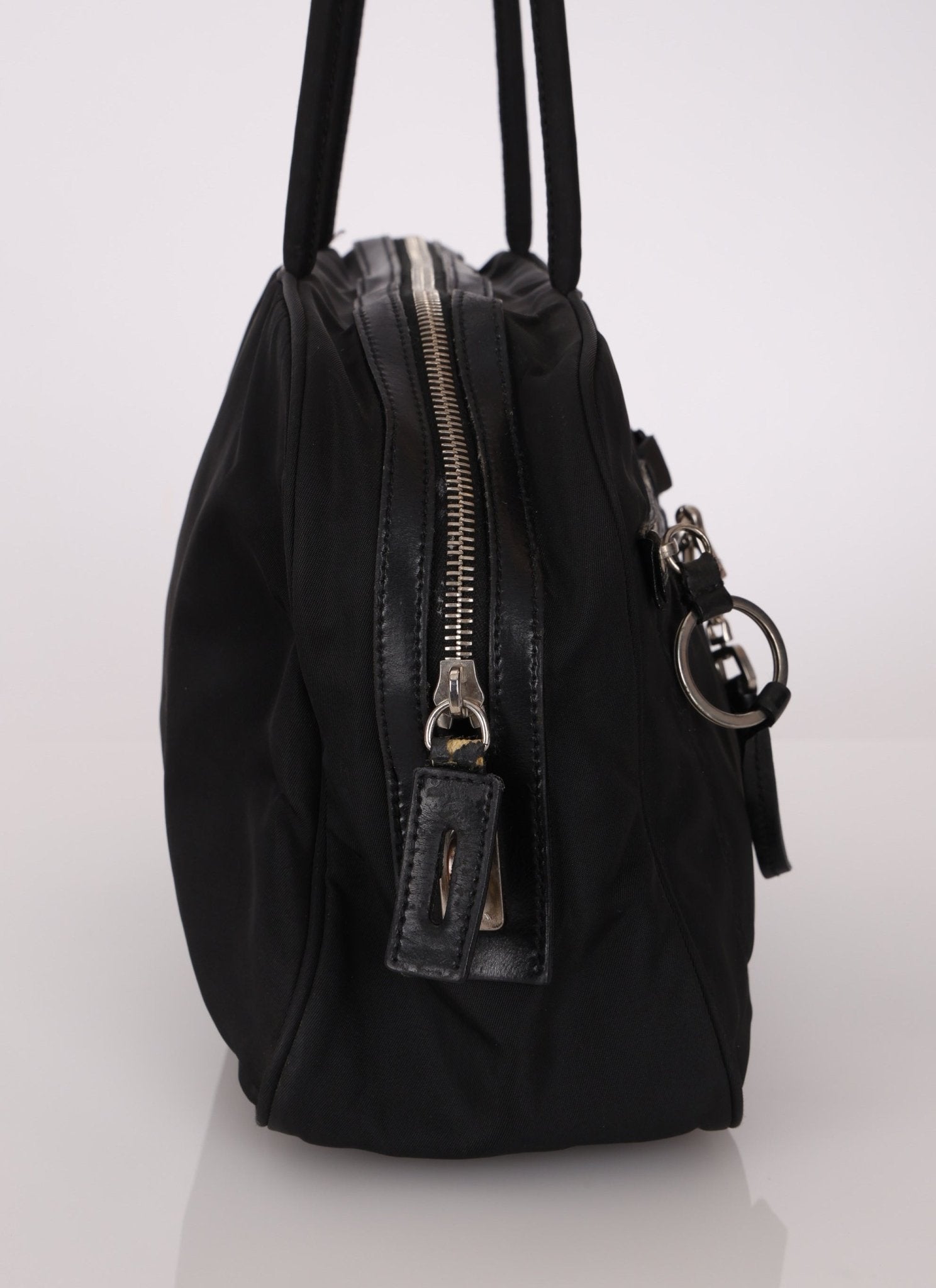Prada Nylon Double Pocket Shoulder Bag - FashioNica