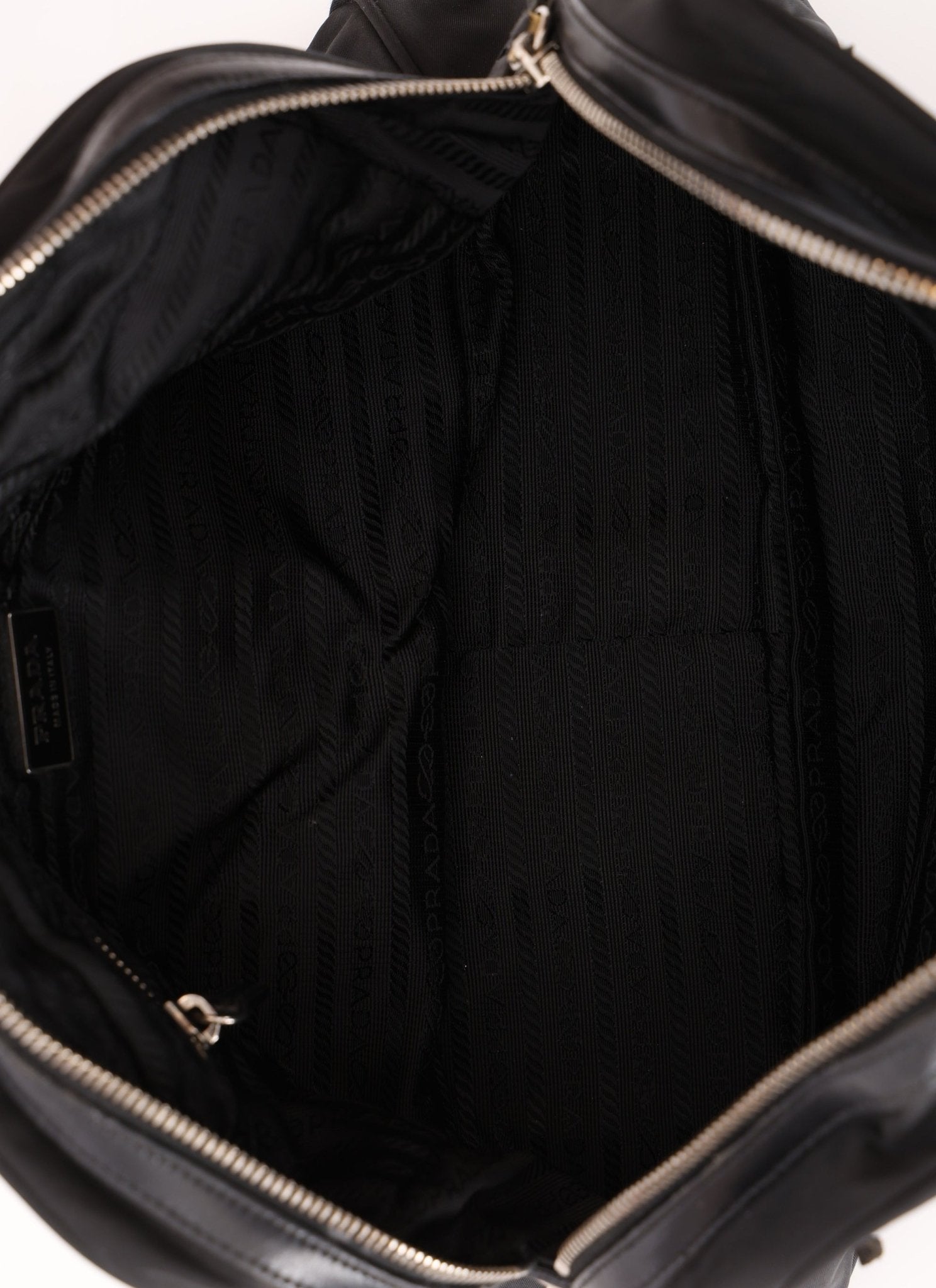 Prada Nylon Double Pocket Shoulder Bag - FashioNica