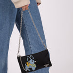 Prada Nylon French Bulldog Chain Pochette - FashioNica