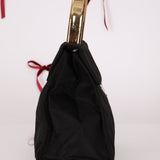 Prada Nylon Gold Mini Kelly Top Handle - FashioNica