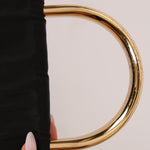 Prada Nylon Gold Mini Kelly Top Handle - FashioNica