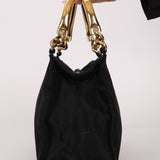 Prada Nylon Gold Top Handle Mini Tote - FashioNica