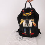 Prada Nylon Saffiano Robot 'Flo' Backpack - FashioNica