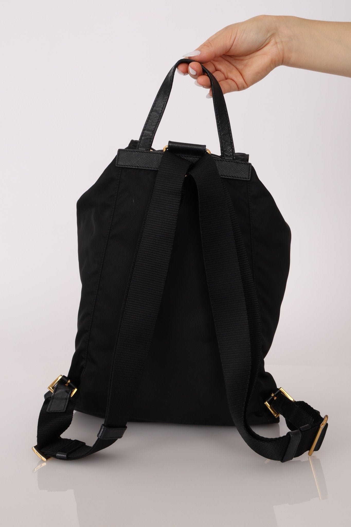Prada Nylon Saffiano Robot 'Flo' Backpack - FashioNica