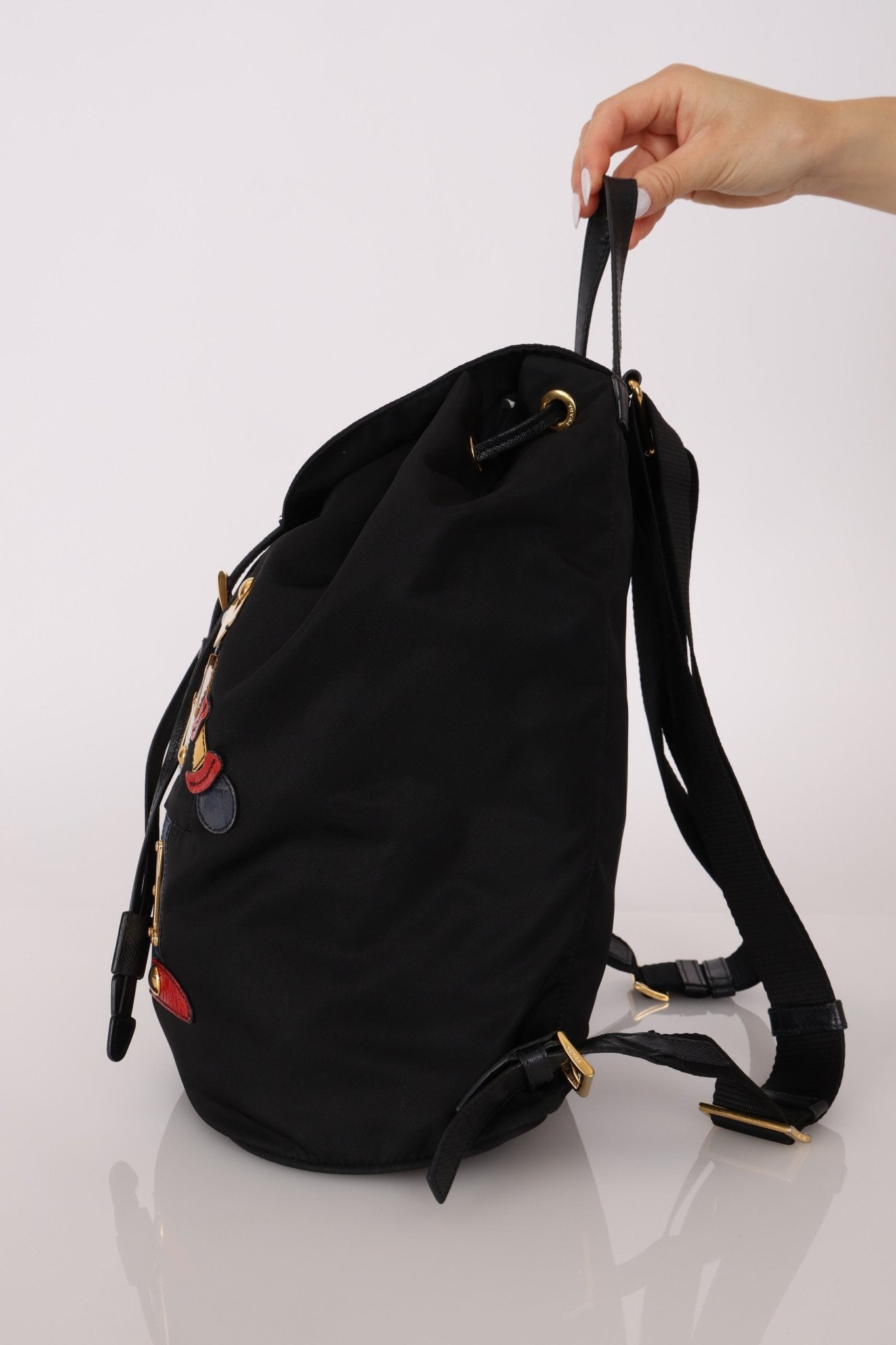 Prada Nylon Saffiano Robot 'Flo' Backpack - FashioNica