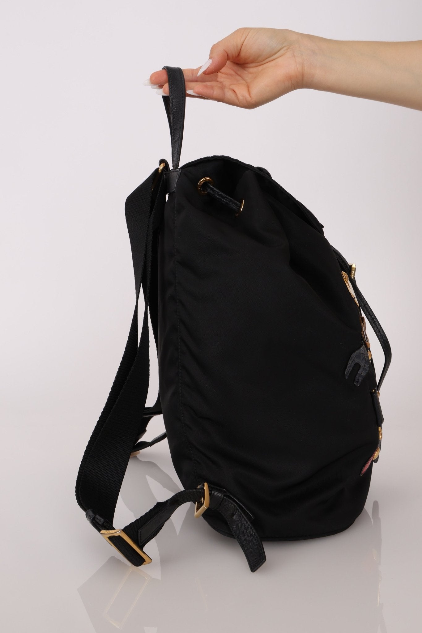 Prada Nylon Saffiano Robot 'Flo' Backpack - FashioNica