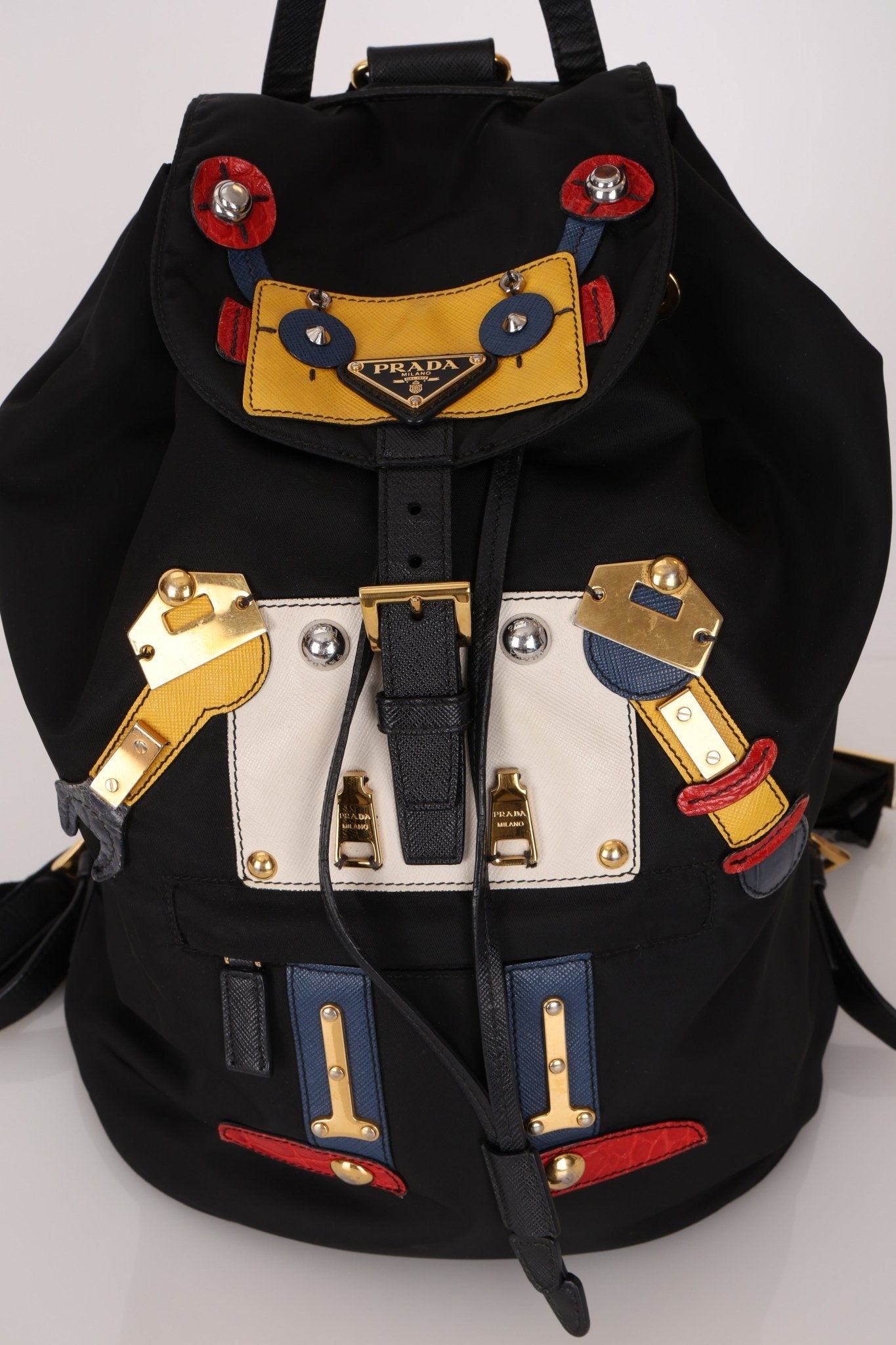 Prada Nylon Saffiano Robot 'Flo' Backpack - FashioNica
