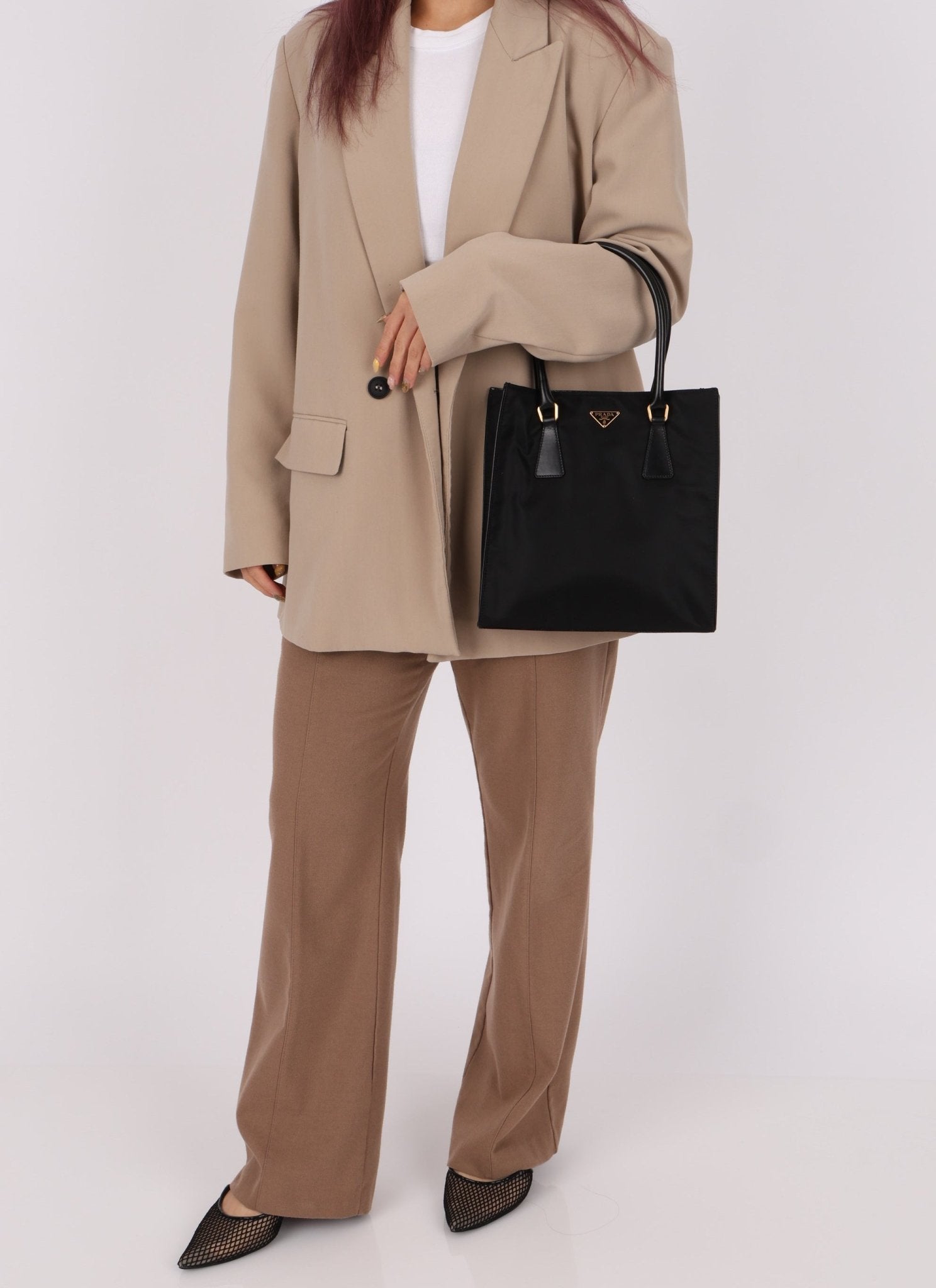 Prada Nylon Small Shopper Tote - FashioNica