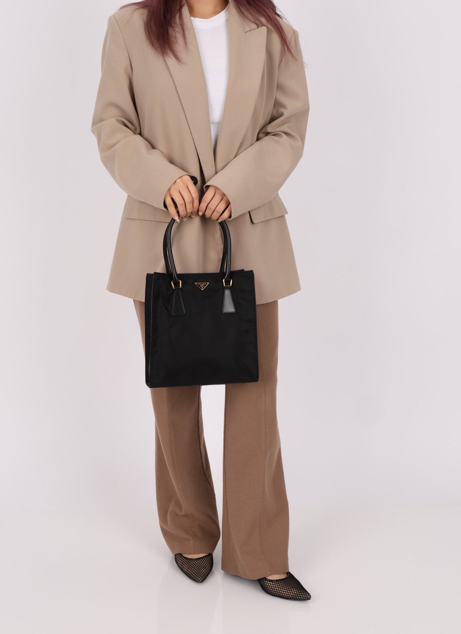 Prada Nylon Small Shopper Tote - FashioNica