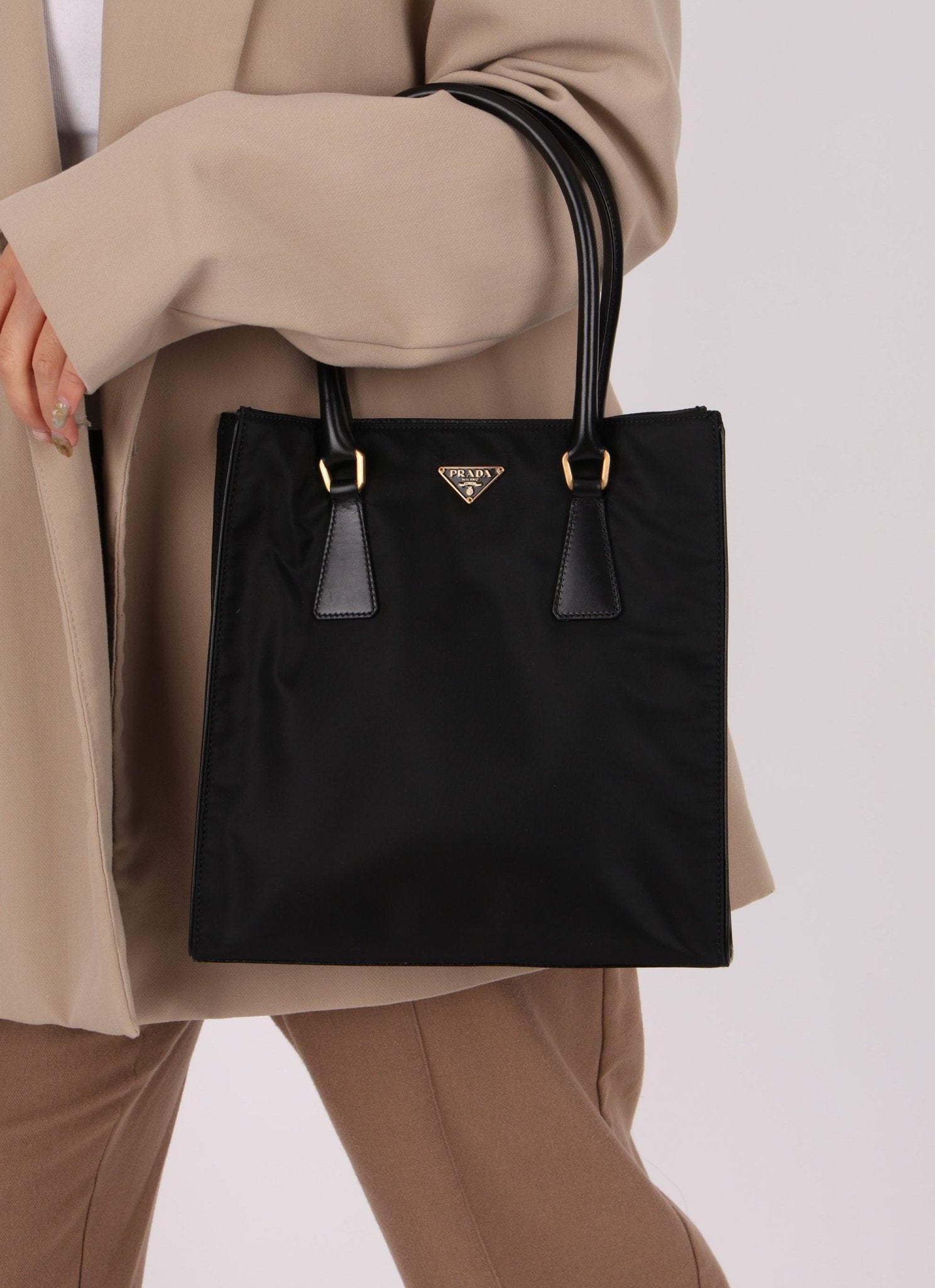 Prada Nylon Small Shopper Tote - FashioNica