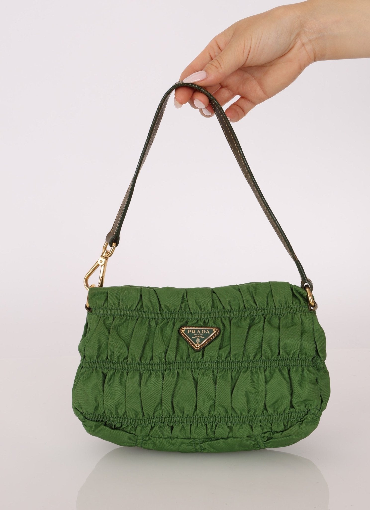 Prada Nylon Tessuto Gaufre Pochette - FashioNica
