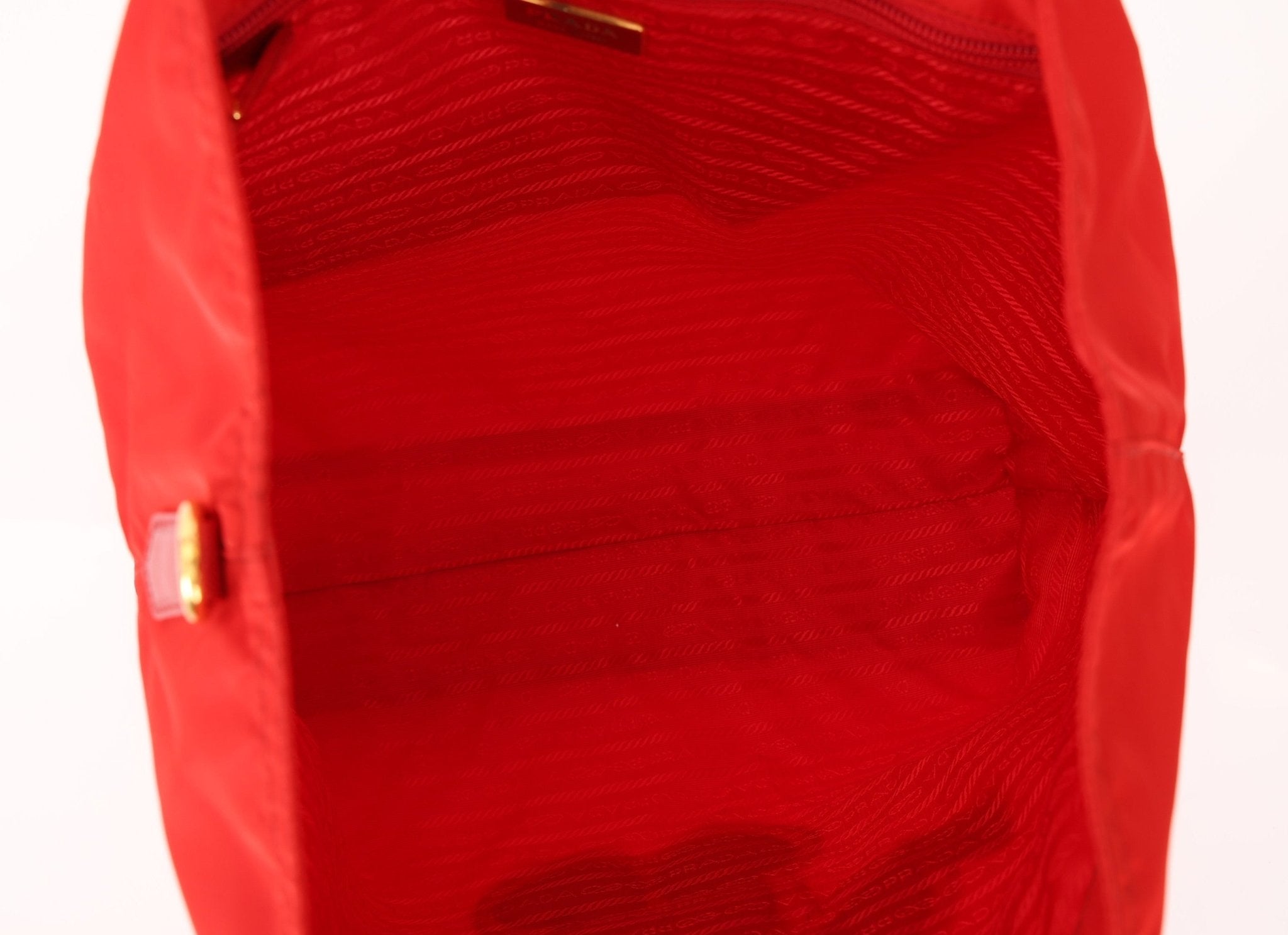 Prada Nylon Valentines Panda Red Tote - FashioNica