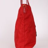 Prada Nylon Valentines Panda Red Tote - FashioNica