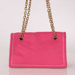 Prada Pink Nylon Chain Flap bag - FashioNica