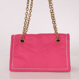 Prada Pink Nylon Chain Flap bag - FashioNica