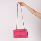 Prada Pink Nylon Chain Flap bag - FashioNica