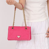 Prada Pink Nylon Chain Flap bag - FashioNica