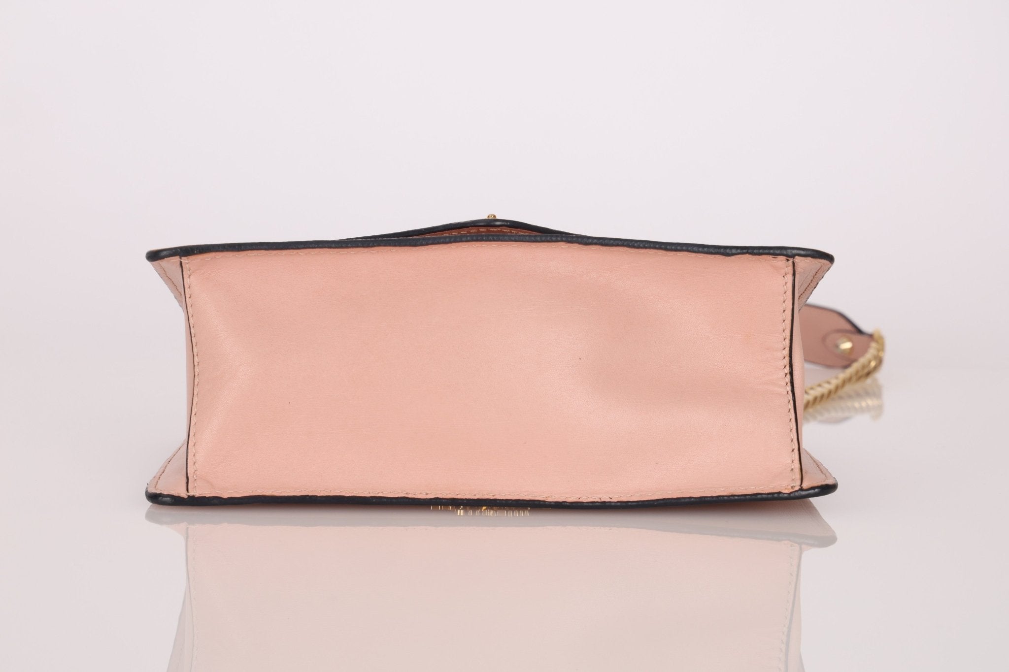 Prada Pink Saffiano Chain Envelope Flap - FashioNica