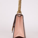 Prada Pink Saffiano Chain Envelope Flap - FashioNica