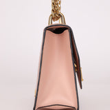 Prada Pink Saffiano Chain Envelope Flap - FashioNica