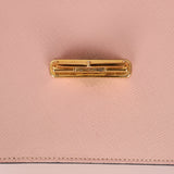 Prada Pink Saffiano Chain Envelope Flap - FashioNica