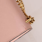 Prada Pink Saffiano Chain Envelope Flap - FashioNica