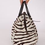 Prada Ponyhair Zebra Print Cavallino Top Handle - FashioNica