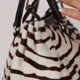 Prada Ponyhair Zebra Print Cavallino Top Handle - FashioNica