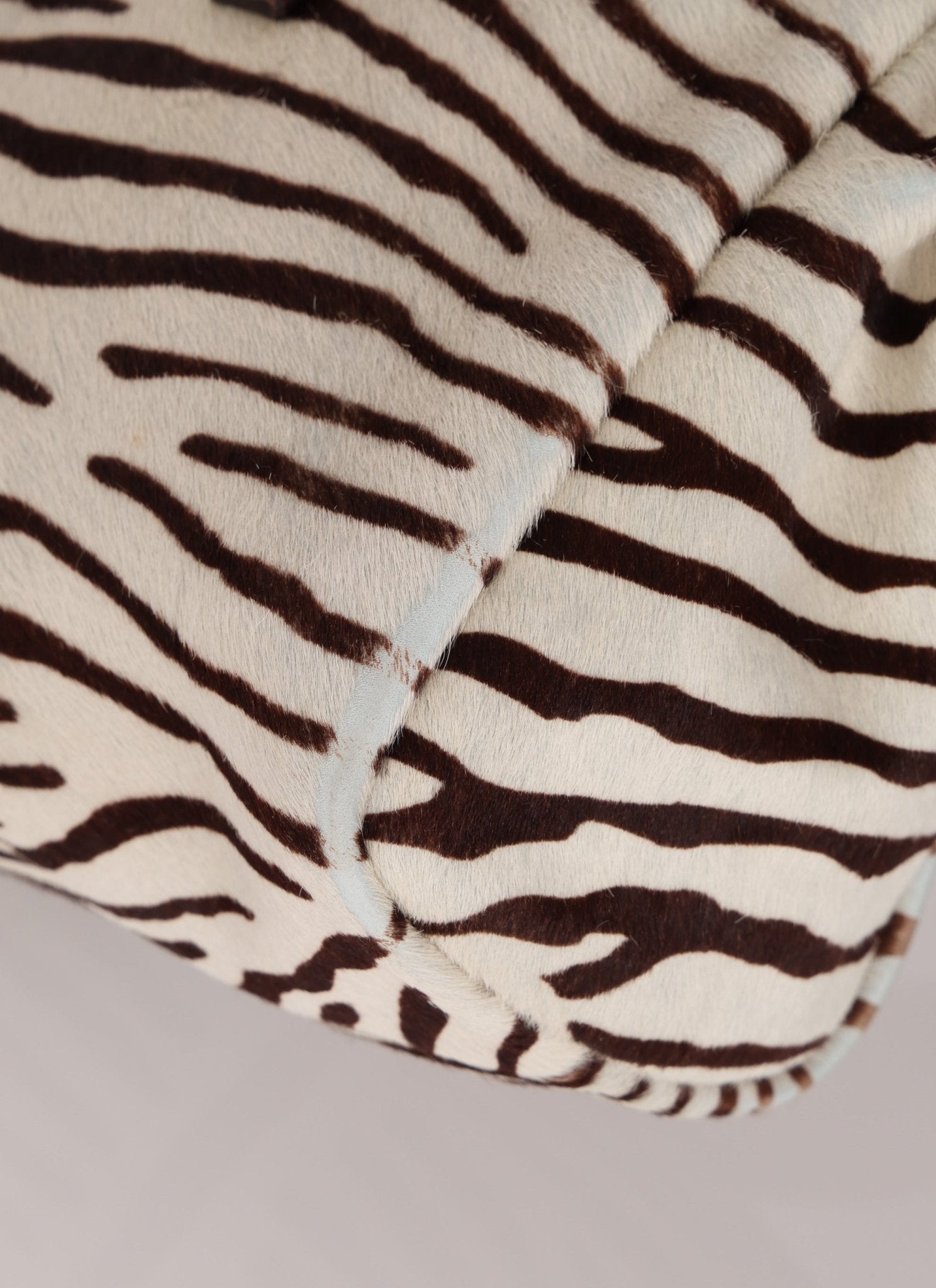 Prada Ponyhair Zebra Print Cavallino Top Handle - FashioNica