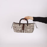 Prada Ponyhair Zebra Print Cavallino Top Handle - FashioNica