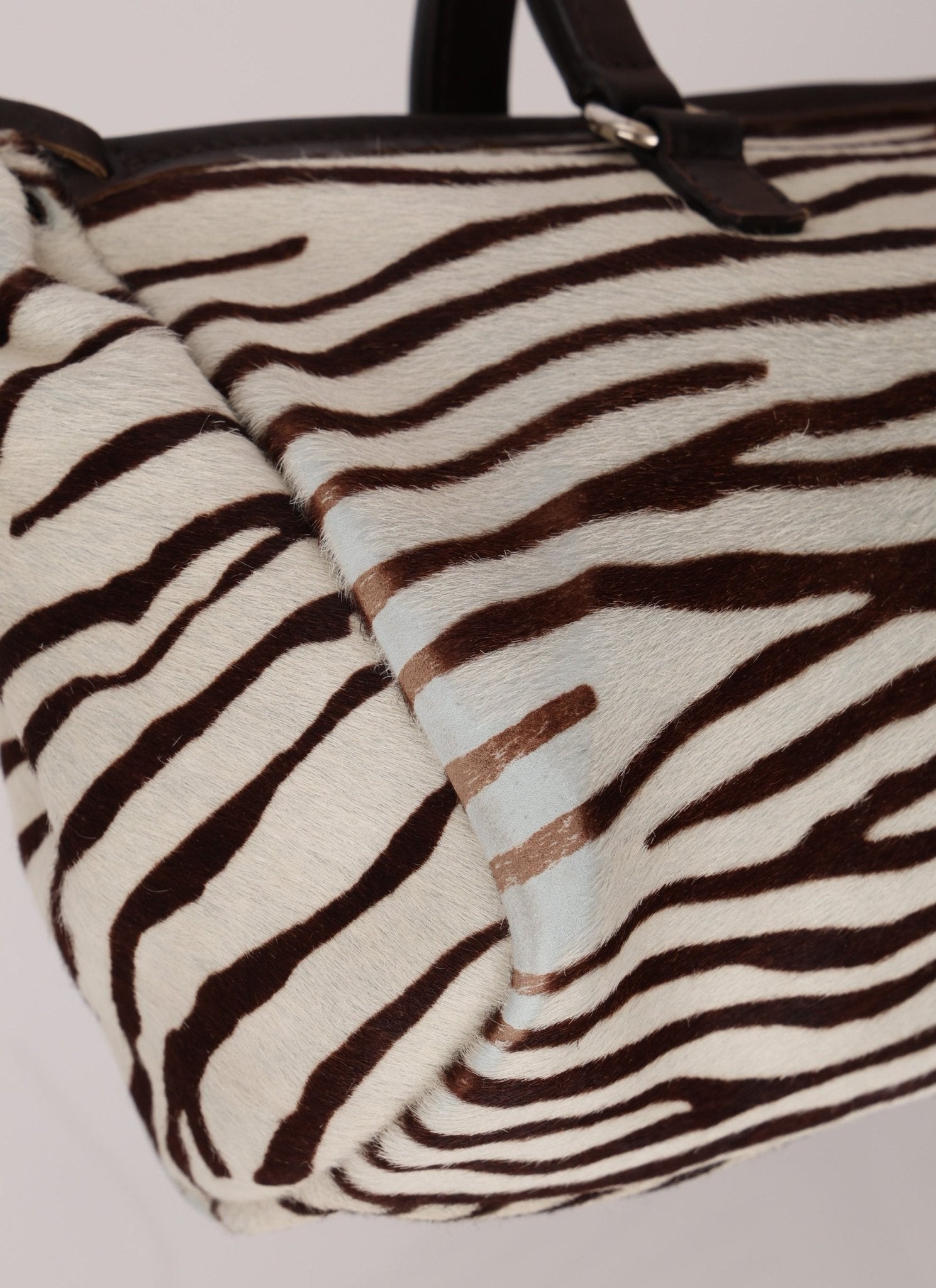 Prada Ponyhair Zebra Print Cavallino Top Handle - FashioNica