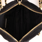 Prada Quilted Scamosciato Suede Chain Camera Bag - FashioNica