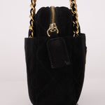 Prada Quilted Scamosciato Suede Chain Camera Bag - FashioNica