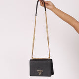 Prada Saffiano Chain Shoulder Bag - FashioNica