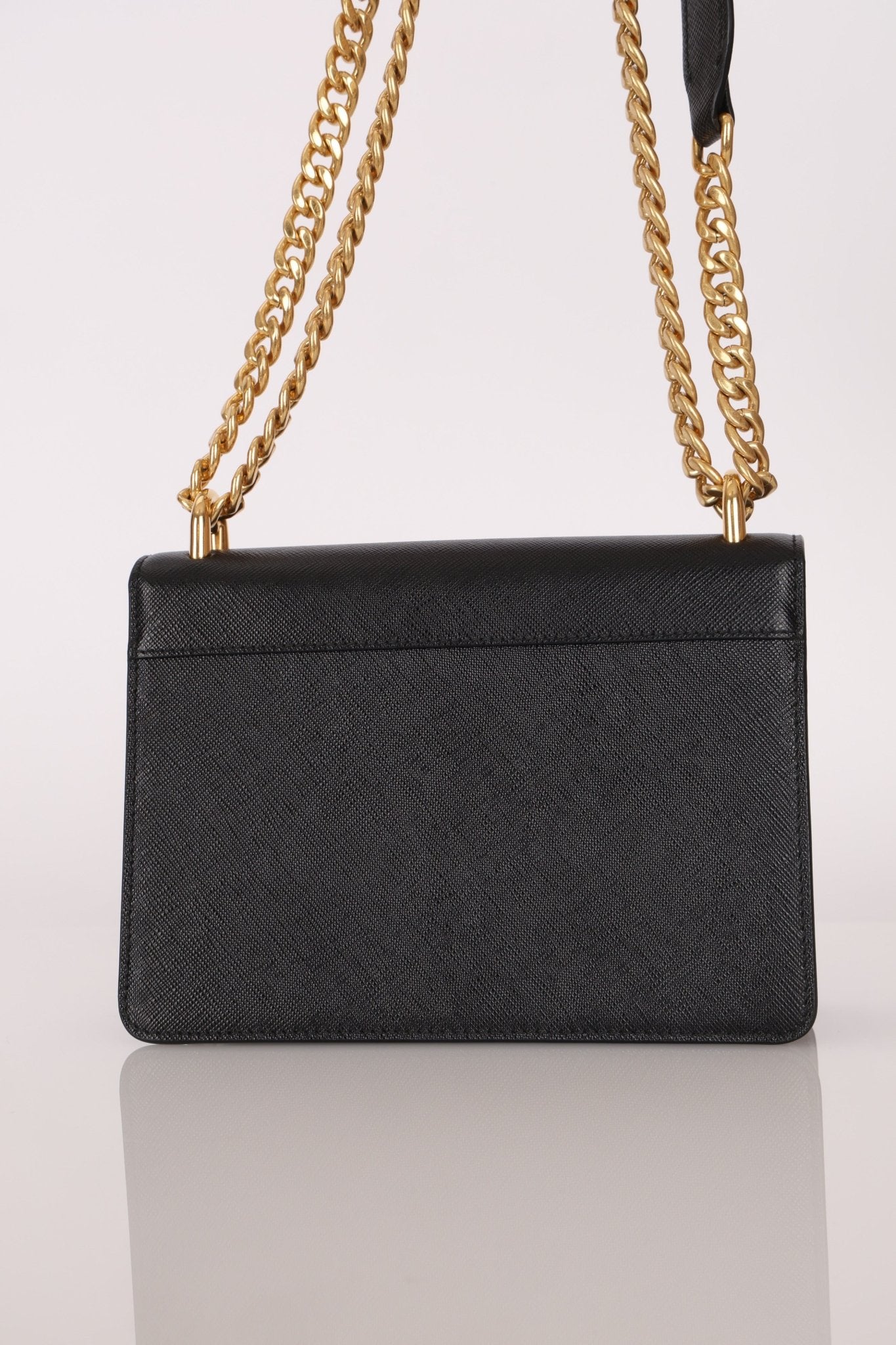 Prada Saffiano Chain Shoulder Bag - FashioNica
