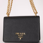 Prada Saffiano Chain Shoulder Bag - FashioNica