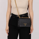 Prada Saffiano Chain Shoulder Bag - FashioNica