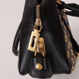 Prada Saffiano Grommet Bauletto Bowler Bag - FashioNica