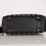 Prada Saffiano Grommet Bauletto Bowler Bag - FashioNica