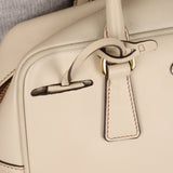 Prada Saffiano Ivory Leather Top Handle - FashioNica